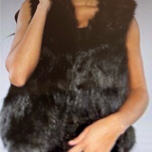 Jack by BB Dakota Black Faux Fur Vest